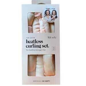 New KITSCH The Satin Heatless Curling Set Sunset Tie Dye New in Package